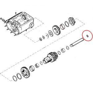 カウンターシャフトOリング　1965-84年4速TM用
