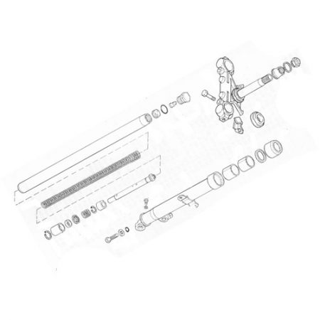 33.4mmフロントフォーク 15インチオーバー 15inchover ショベル 33.4mmフロントフォーク 15インチオーバー 15inchover ショベル