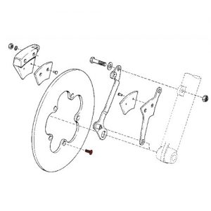 ブレーキローターボルト 1974-77年FX/XL フロント用