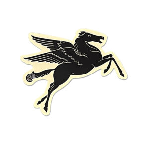 ブラックRACING PEGASUS ステッカー　
